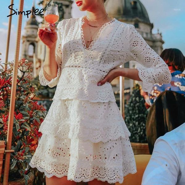 simplee hollow out cotton embroidery ruffled women dress a-line v-neck long sleeve female dress elegant party midi1, Black;gray
simplee hollow out cotton embroidery ruffled women dress a-line v-neck long sleeve female dress elegant party midi1, Black;gray
