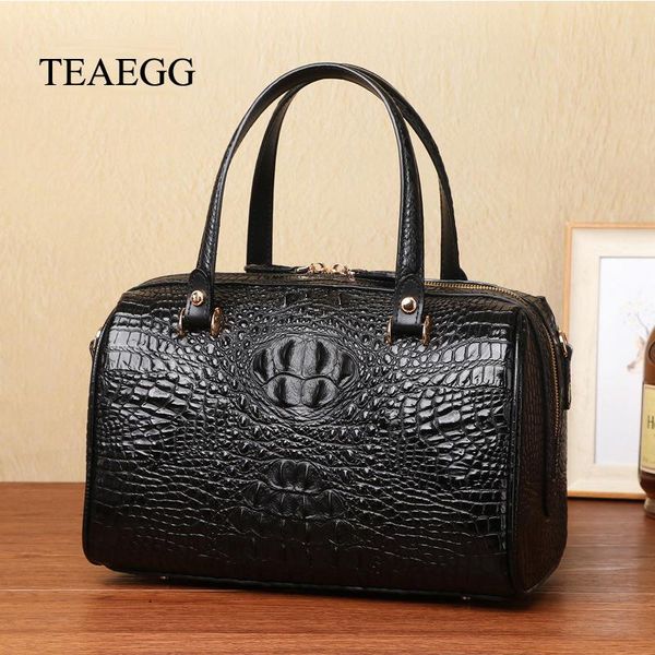 teaegg women cow leather alligator embossed handbag lady single shoulder bag crossbody bag
teaegg women cow leather alligator embossed handbag lady single shoulder bag crossbody bag