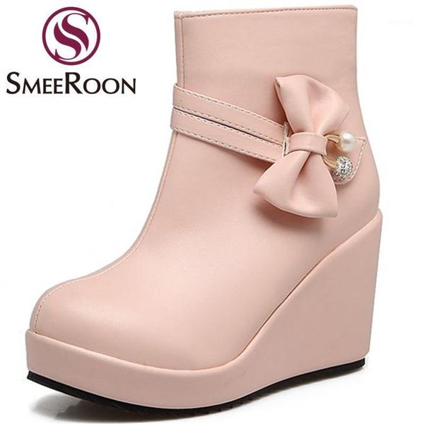 smeeroon fashion butterfly-knot zipper ankle boots for women high heels boots sweet warm winter casual shoes woman1, Black
smeeroon fashion butterfly-knot zipper ankle boots for women high heels boots sweet warm winter casual shoes woman1, Black
