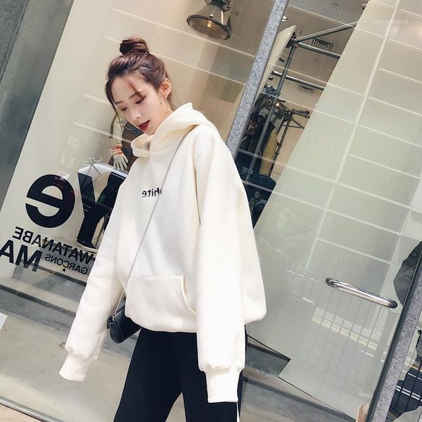 women's hoodies & sweatshirts autumn winter fleece letter harajuku print pullover thick loose women sweatshirt female add wool casual c, Black
women's hoodies & sweatshirts autumn winter fleece letter harajuku print pullover thick loose women sweatshirt female add wool casual c, Black