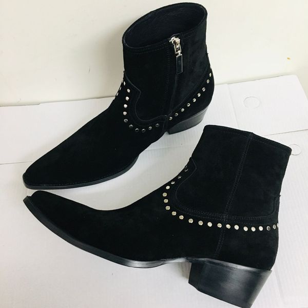 factory outlet genuine leather handmade with diamond trend boots strap catwalk men high persional fashion men shoes, Black
factory outlet genuine leather handmade with diamond trend boots strap catwalk men high persional fashion men shoes, Black