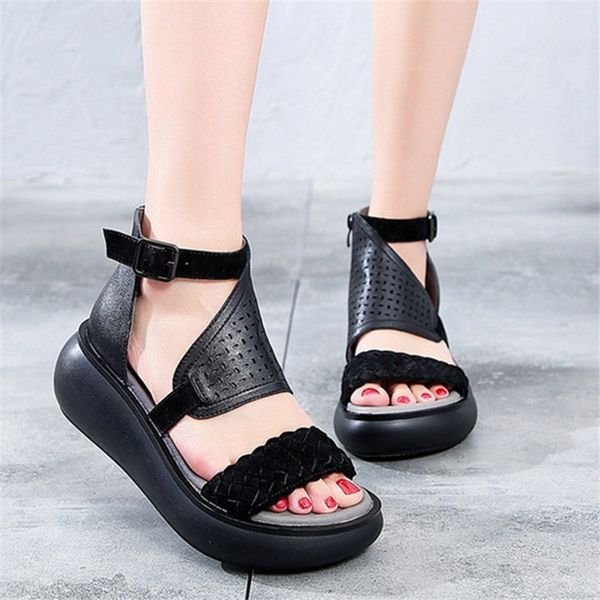 2021 new fashionable of genuine women handmade leather ladies summer thick only retro sandals buckle shoes bgcj, Black
2021 new fashionable of genuine women handmade leather ladies summer thick only retro sandals buckle shoes bgcj, Black