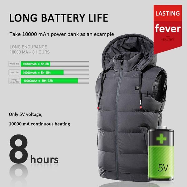 outdoor t-shirts men electric heated thermal hooded vest down jacket usb charging warm heating tactical drop, Gray;blue
outdoor t-shirts men electric heated thermal hooded vest down jacket usb charging warm heating tactical drop, Gray;blue