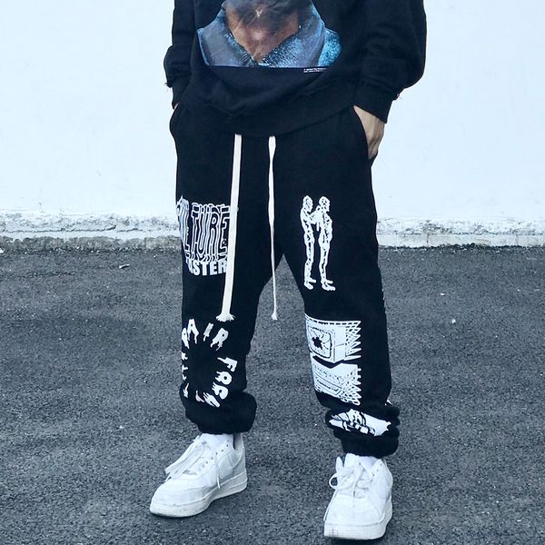 2021 new fashion designer men's fashion brand elastic waist leggings bf harajuku street trend casual pants, Black
2021 new fashion designer men's fashion brand elastic waist leggings bf harajuku street trend casual pants, Black