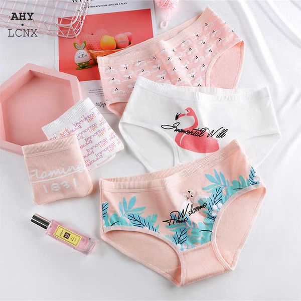 2021 summer flamingo printing women's mid-rise underwear cotton panties cute briefs for girl breathable lingerie, Black;pink
2021 summer flamingo printing women's mid-rise underwear cotton panties cute briefs for girl breathable lingerie, Black;pink