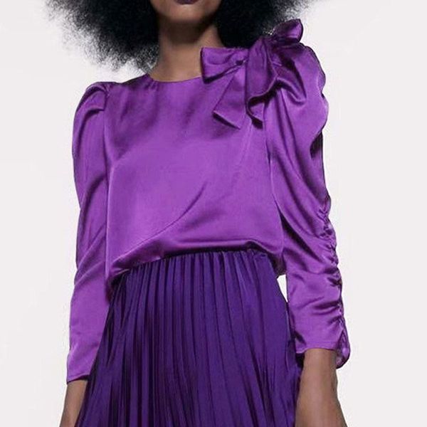 celmia fashion satin blouses women's long sleeve elegant bow shirts autumn casual pleated office lady blusas femininas 5xl1, White
celmia fashion satin blouses women's long sleeve elegant bow shirts autumn casual pleated office lady blusas femininas 5xl1, White