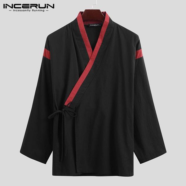 incerun китайский стиль рубашки мужчины хлопок лоскутное streetwear vintage тан костюм с длинным рукавом v шеи вскользь lace up камиза 7, White;black
incerun китайский стиль рубашки мужчины хлопок лоскутное streetwear vintage тан костюм с длинным рукавом v шеи вскользь lace up камиза 7, White;black