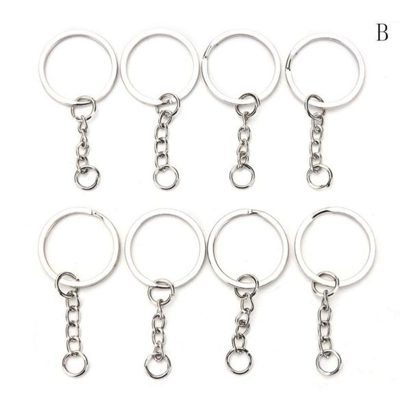 100 pcs/set silvery stainless alloy circle keychain diy 25mm keyrings 3 styles jewelry key ring 2020 new key chains1, Silver
100 pcs/set silvery stainless alloy circle keychain diy 25mm keyrings 3 styles jewelry key ring 2020 new key chains1, Silver