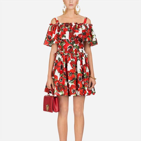 off shoulder rose floral print short dress 2021 summer womens slash neck charming flower holiday spaghetti strap dress, Black;gray
off shoulder rose floral print short dress 2021 summer womens slash neck charming flower holiday spaghetti strap dress, Black;gray