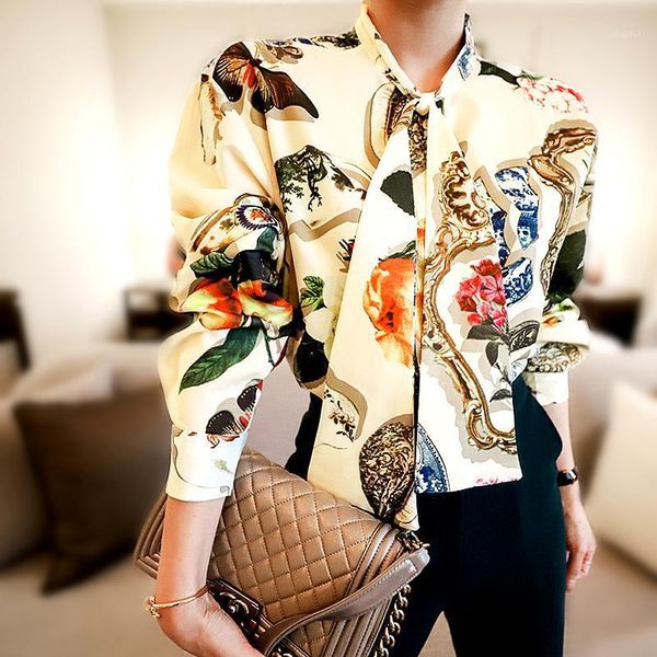 elegance ladies new autumn fashion clothing blouse women shirts bow collar full sleeve vintage print shirt women blusas sl1611, White
elegance ladies new autumn fashion clothing blouse women shirts bow collar full sleeve vintage print shirt women blusas sl1611, White
