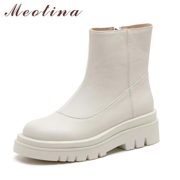 meotina real leather platform high heel ankle boots women shoes zip block heels female short boots autumn winter white size 43, Black
meotina real leather platform high heel ankle boots women shoes zip block heels female short boots autumn winter white size 43, Black
