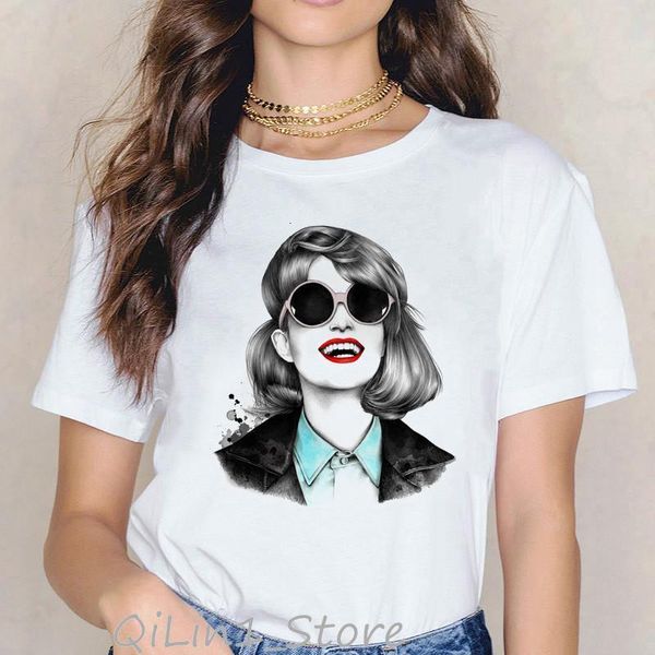 vogue blue eye shadow print t-рубашки для женщин летние haut femme корейский стиль хипстер cool streetwear панк эстетическая одежда, White
vogue blue eye shadow print t-рубашки для женщин летние haut femme корейский стиль хипстер cool streetwear панк эстетическая одежда, White