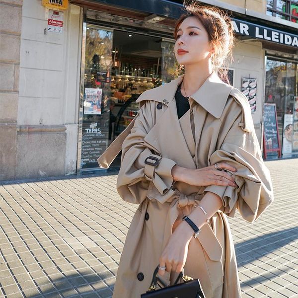 women's trench coats coat double-breasted belted lady cloak windbreaker spring fall outerwear grey korean style loose oversized x-long, Tan;black
women's trench coats coat double-breasted belted lady cloak windbreaker spring fall outerwear grey korean style loose oversized x-long, Tan;black