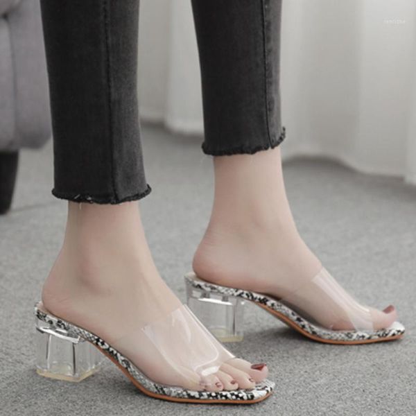 slippers fashion serpentine slides clear pvc transparent women shoes peep toe square 5cm high heels mules dress pumps1, Black
slippers fashion serpentine slides clear pvc transparent women shoes peep toe square 5cm high heels mules dress pumps1, Black