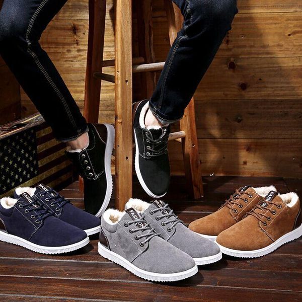 boots men winter shoes 2020 fashion suede lace-up snow boots solid ankle plush warm shoes work casual sneakers n-2, Black
boots men winter shoes 2020 fashion suede lace-up snow boots solid ankle plush warm shoes work casual sneakers n-2, Black