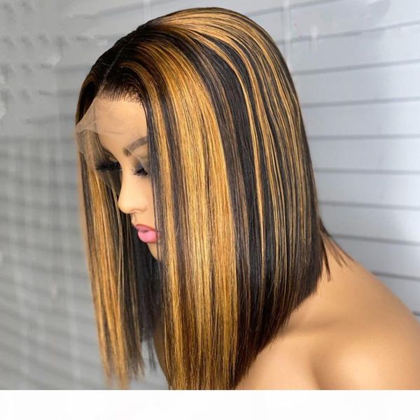 13x4 2x6 1b 27 ombre highlight color closure wig bob wig lace front human hair wigs for women brazilian remy with baby hair, Black;brown
13x4 2x6 1b 27 ombre highlight color closure wig bob wig lace front human hair wigs for women brazilian remy with baby hair, Black;brown