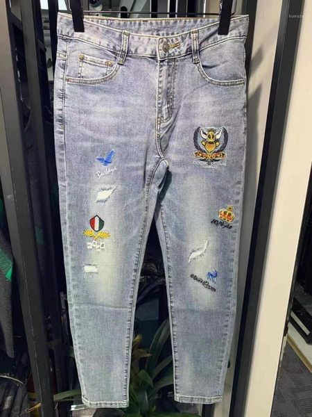 zk01397 fashion men's jeans 2021 runway luxury european design party style men's clothing1, Blue
zk01397 fashion men's jeans 2021 runway luxury european design party style men's clothing1, Blue