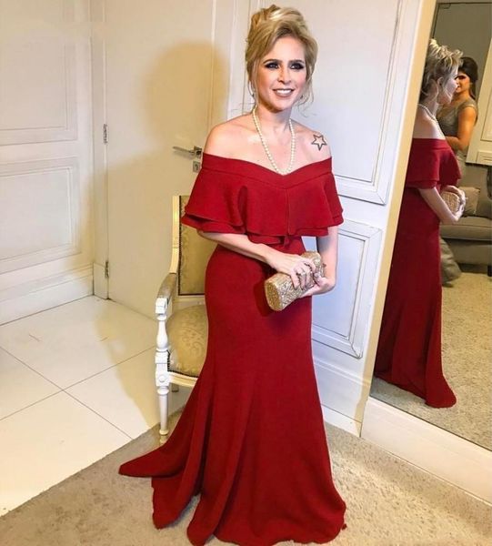 burgundy mother of the bride dress long mermaid off the shoulder short sleeve evening prom wedding party gowns 2021 custom size, Black;red
burgundy mother of the bride dress long mermaid off the shoulder short sleeve evening prom wedding party gowns 2021 custom size, Black;red