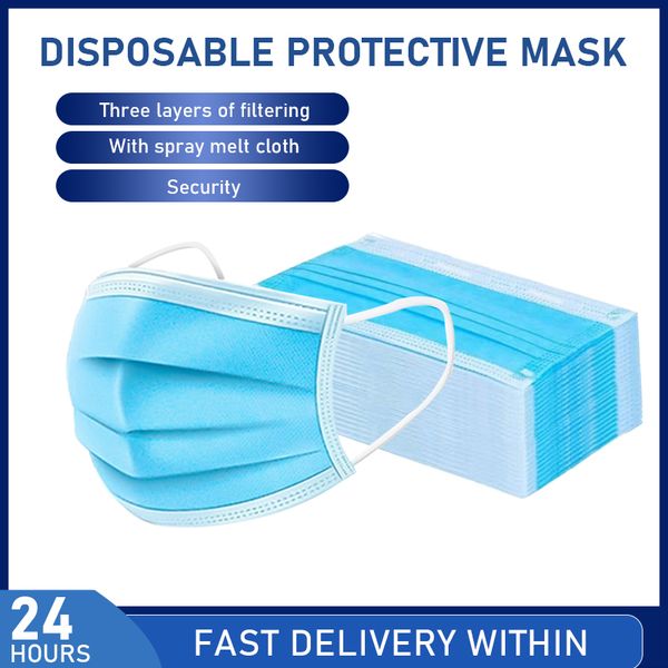 3 layers protection face masks elastic anti-pollution ear loop disposable dust filter safety mask
3 layers protection face masks elastic anti-pollution ear loop disposable dust filter safety mask