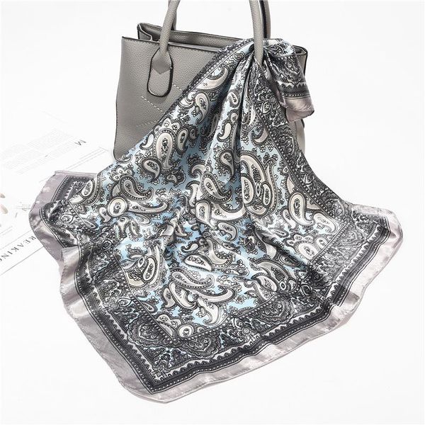 fashion kerchief silk satin neck scarf for women print hijab scarves female 60*60cm square shawls and wraps scarves for lady, Blue;gray
fashion kerchief silk satin neck scarf for women print hijab scarves female 60*60cm square shawls and wraps scarves for lady, Blue;gray