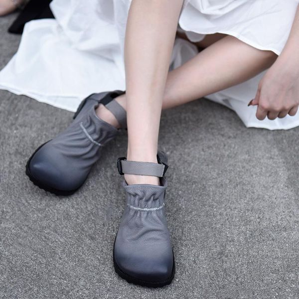 artmu original retro short boots fashion women's ankle boots soft bottom buckle flats genuine leather shoes zapatos de mujer, Black
artmu original retro short boots fashion women's ankle boots soft bottom buckle flats genuine leather shoes zapatos de mujer, Black