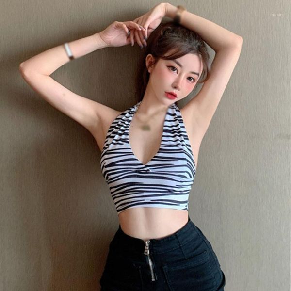 summer ladies vest short halter neck female outer wear slim-fit with zebra fashionable all-match patterned suspenders1, White
summer ladies vest short halter neck female outer wear slim-fit with zebra fashionable all-match patterned suspenders1, White