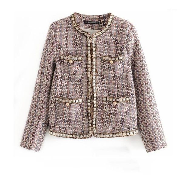 autumn winter tweed coat 2021 fashion women's small fragrance long sleeve wool coat vintage cardigan short black woolen jacket1
autumn winter tweed coat 2021 fashion women's small fragrance long sleeve wool coat vintage cardigan short black woolen jacket1