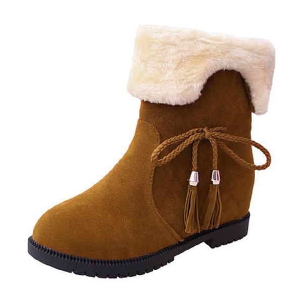 boots 2021 winter ladies casual snow short tube bow plus velvet warm flat bottom round suede women's, Black
boots 2021 winter ladies casual snow short tube bow plus velvet warm flat bottom round suede women's, Black