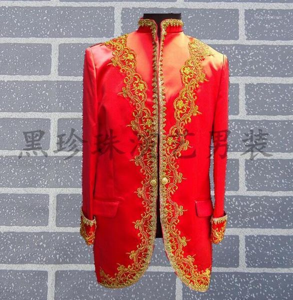 men's suits & blazers gold laciness royal men designs masculino homme terno stage costumes for singers blazer dance jacket star style r, White;black
men's suits & blazers gold laciness royal men designs masculino homme terno stage costumes for singers blazer dance jacket star style r, White;black