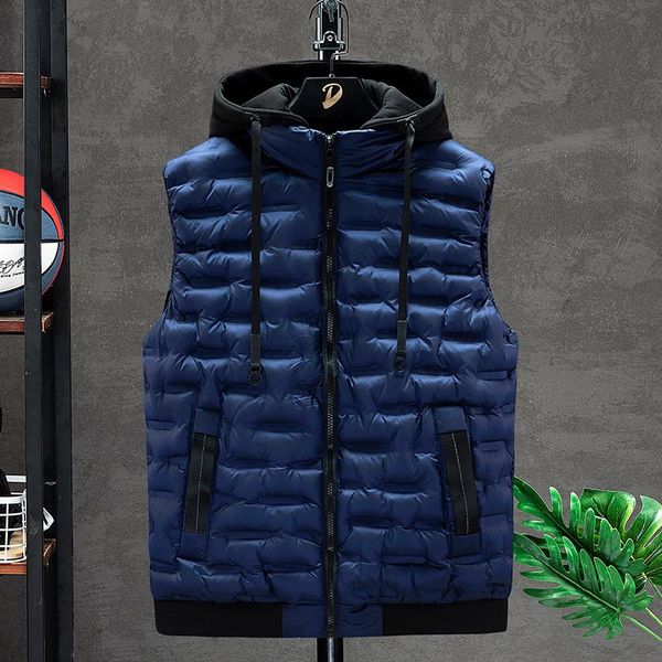 men's vests men jacket solid winter hooded vest warm outerwear waistcoat casual with pockets man sleeveless, Black;white
men's vests men jacket solid winter hooded vest warm outerwear waistcoat casual with pockets man sleeveless, Black;white
