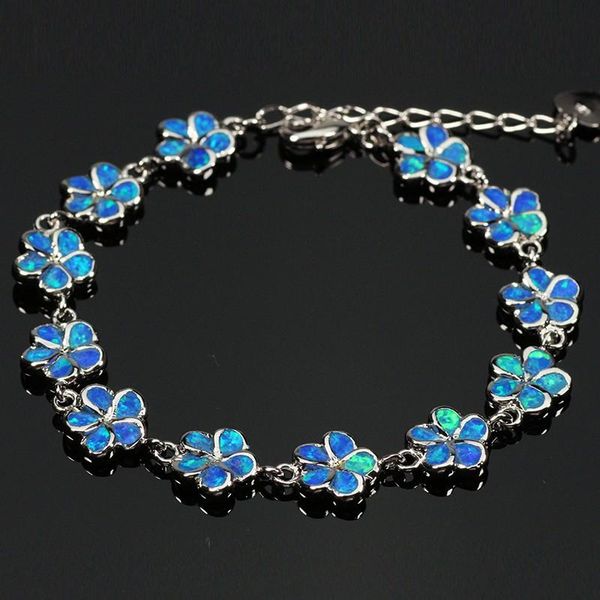 sz0014 elegant flowers strand blue opal bracelets silver plated chain bracelets & bangles for women fashion jewelry, Golden;silver
sz0014 elegant flowers strand blue opal bracelets silver plated chain bracelets & bangles for women fashion jewelry, Golden;silver