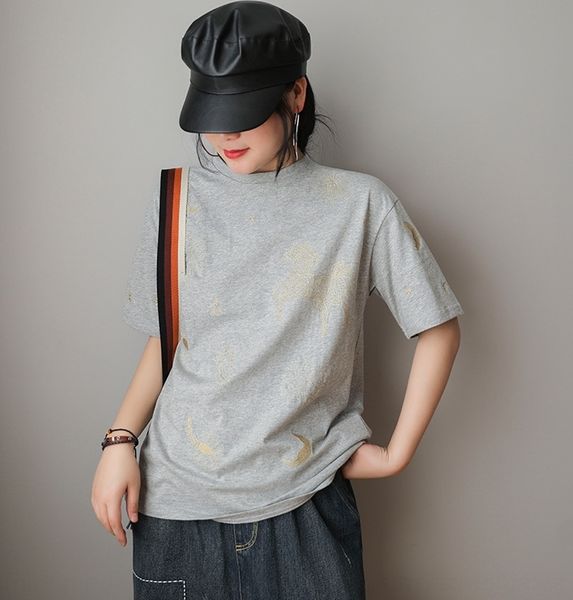 4nt75 spring pullover pulloverembroidered sleeve cotton embroidery dream women's loose art short pullovernew pullover white t-shirt 354
4nt75 spring pullover pulloverembroidered sleeve cotton embroidery dream women's loose art short pullovernew pullover white t-shirt 354