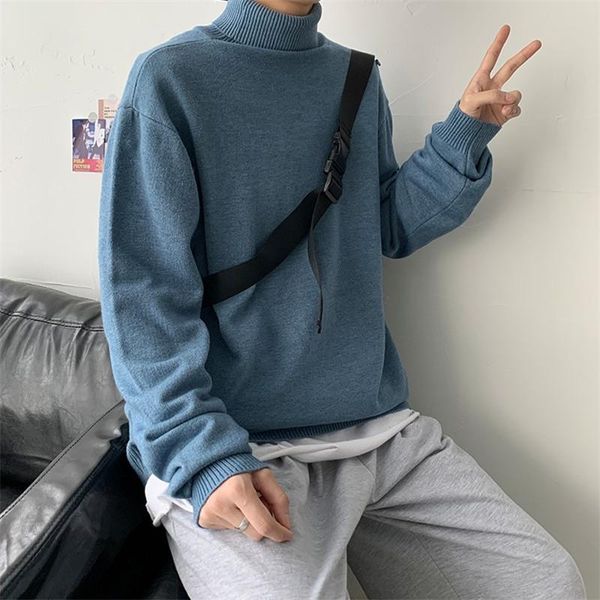 men's sweaters blue men turtleneck thicken sweater warm knitted casual knit clothing maglioni uomo inverno loose fashion bg50ts, White;black
men's sweaters blue men turtleneck thicken sweater warm knitted casual knit clothing maglioni uomo inverno loose fashion bg50ts, White;black