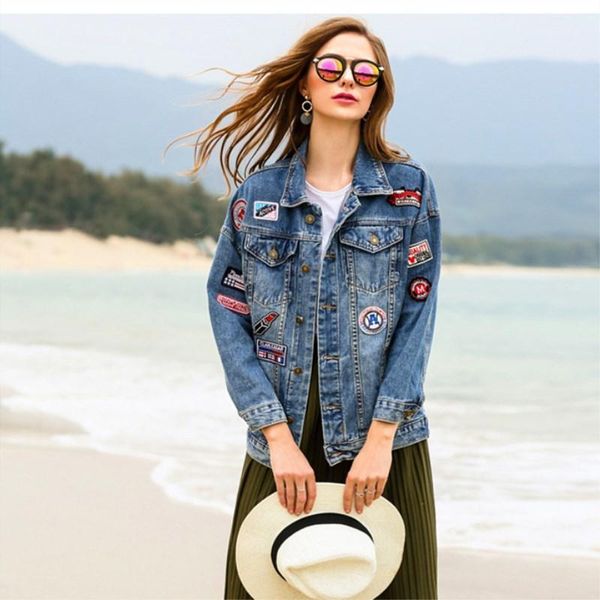 street bf harajuk loose denim jacket women appliques jeans coat hip hop single breasted jeans jacket casual women jackets cc2471, Black;brown
street bf harajuk loose denim jacket women appliques jeans coat hip hop single breasted jeans jacket casual women jackets cc2471, Black;brown