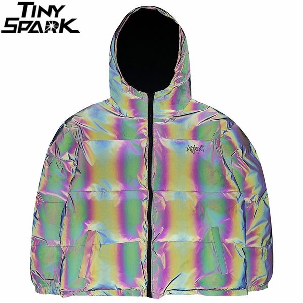 hip hop reversible jacket parka men streetwear reflective hooded jacket harajuku cotton winter padded jacket coat warm outwear 201028, Black
hip hop reversible jacket parka men streetwear reflective hooded jacket harajuku cotton winter padded jacket coat warm outwear 201028, Black