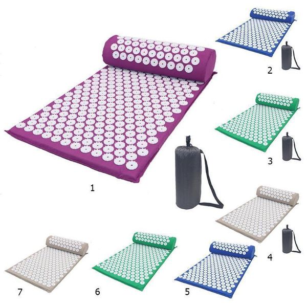 cushion/decorative pillow acupressure massager mat yoga spike pad relieve stress head neck back foot massage cushion1
cushion/decorative pillow acupressure massager mat yoga spike pad relieve stress head neck back foot massage cushion1