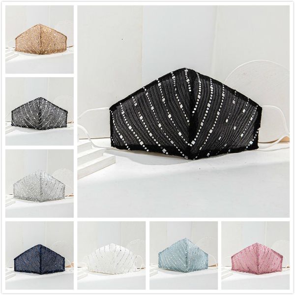 8 colors thin cotton sequin for face women cloth breathable anti-dust sun creen washable reusable mask designer masks ljja1354
8 colors thin cotton sequin for face women cloth breathable anti-dust sun creen washable reusable mask designer masks ljja1354