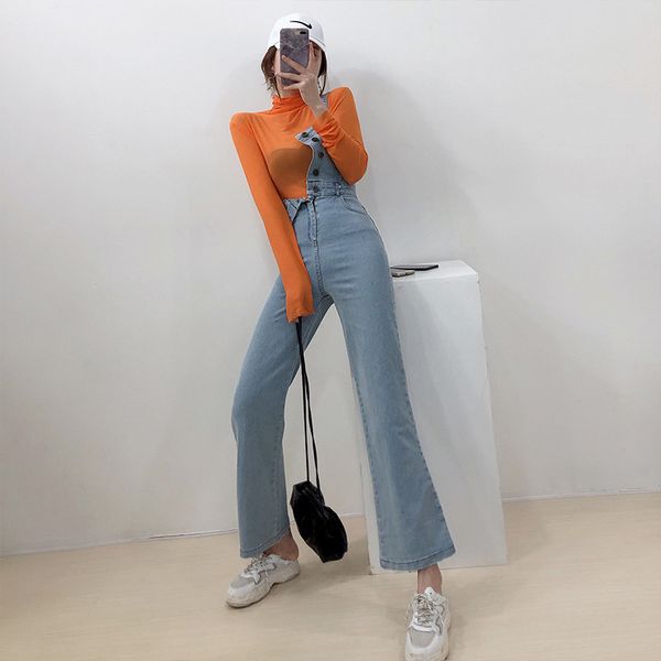 2021 female korean jeans summer the new fashion high bodysuit thin slingsdenies in general straight-line baggy pants d6iy, Black;white
2021 female korean jeans summer the new fashion high bodysuit thin slingsdenies in general straight-line baggy pants d6iy, Black;white