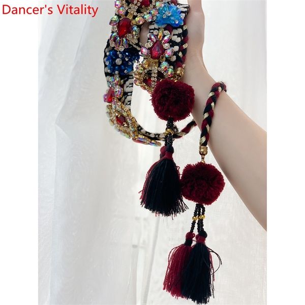 new arrival women belly dance fashion rhinestone tassel belt matching waist chain oriental indian dancing performance accessorie y200424, Black;brown
new arrival women belly dance fashion rhinestone tassel belt matching waist chain oriental indian dancing performance accessorie y200424, Black;brown