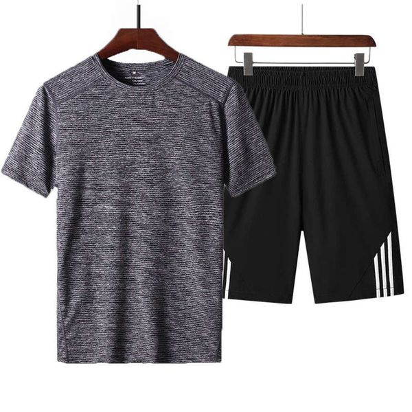summer quick drying short sleeve 2020 leisure sports men's suit running shorts fitness t-shirt capris, Gray
summer quick drying short sleeve 2020 leisure sports men's suit running shorts fitness t-shirt capris, Gray