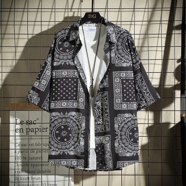 2021 new hawaiian mens summer ethnic short sleeve casual cotton linen printing shirt streetwear blouse camisa masculina ix6m, White;black
2021 new hawaiian mens summer ethnic short sleeve casual cotton linen printing shirt streetwear blouse camisa masculina ix6m, White;black