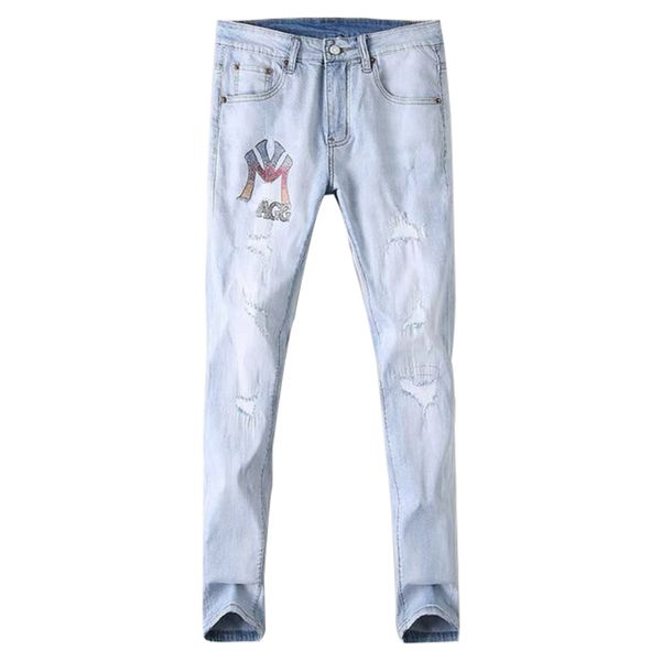 men's jeans fashion sweat knee protector patchwork high street fashions jogger trousers men elastic waist harem pant pencil 23, Blue
men's jeans fashion sweat knee protector patchwork high street fashions jogger trousers men elastic waist harem pant pencil 23, Blue