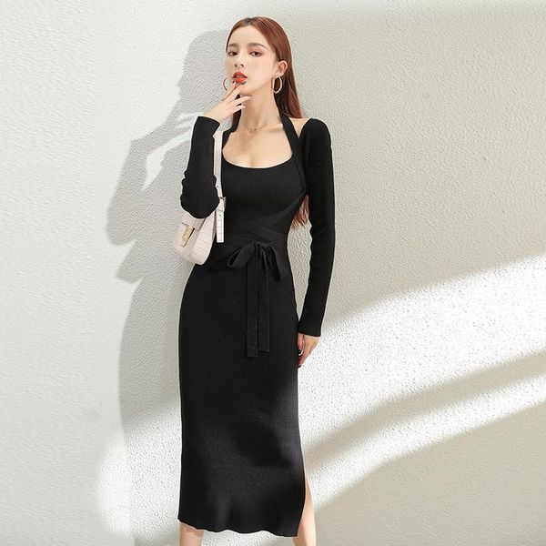 harajuku style women autumn casual solid elegant mid-calf dress fashion vintage high waist o-neck long sleeve party dress, Black;gray
harajuku style women autumn casual solid elegant mid-calf dress fashion vintage high waist o-neck long sleeve party dress, Black;gray