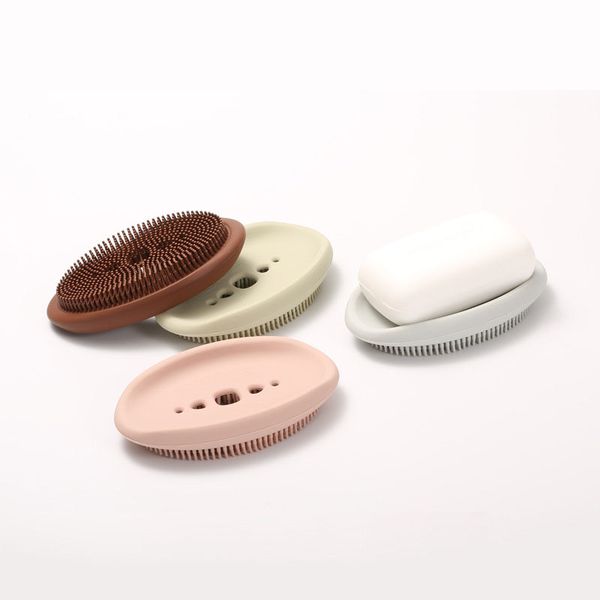 silicone soap dish storage holder multicolor drain laundry cleaning brush 2 in 1 soap dishes anti skid soap box bathroom supply 56 p2
silicone soap dish storage holder multicolor drain laundry cleaning brush 2 in 1 soap dishes anti skid soap box bathroom supply 56 p2
