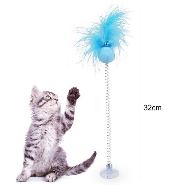 1pc funny cat toys elastic feather spring sucker toys cat interactive for cat playing pet toy training funny qylnok
1pc funny cat toys elastic feather spring sucker toys cat interactive for cat playing pet toy training funny qylnok