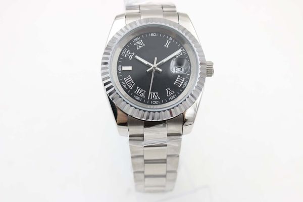 classic mens sports watch 2813 automatic datejust 41mm black dial original stainless steel strap luxury mens fashion watches, Slivery;brown
classic mens sports watch 2813 automatic datejust 41mm black dial original stainless steel strap luxury mens fashion watches, Slivery;brown