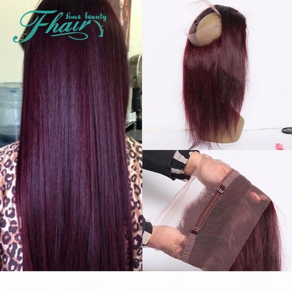 360 lace frontal size 22.5*4*2 lace band peruvian virgin remy human hair 99j burgundg color straight and full unprocessed, Black;brown
360 lace frontal size 22.5*4*2 lace band peruvian virgin remy human hair 99j burgundg color straight and full unprocessed, Black;brown