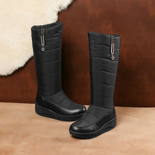 2021 new keep warm snow round toe down pu crystal mid calf boots wedge heel plush winter women shoes big size 35-43 zssw, Black
2021 new keep warm snow round toe down pu crystal mid calf boots wedge heel plush winter women shoes big size 35-43 zssw, Black