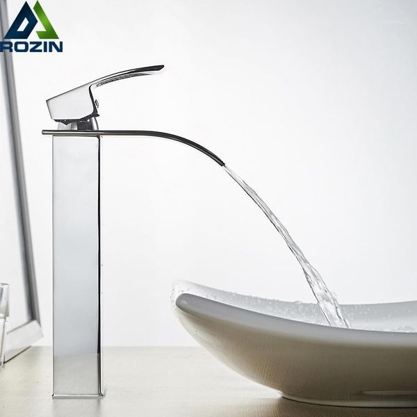 rozin waterfall bathroom sink faucet deck mount cold water basin mixer taps polished chrome lavatory sink tap1
rozin waterfall bathroom sink faucet deck mount cold water basin mixer taps polished chrome lavatory sink tap1