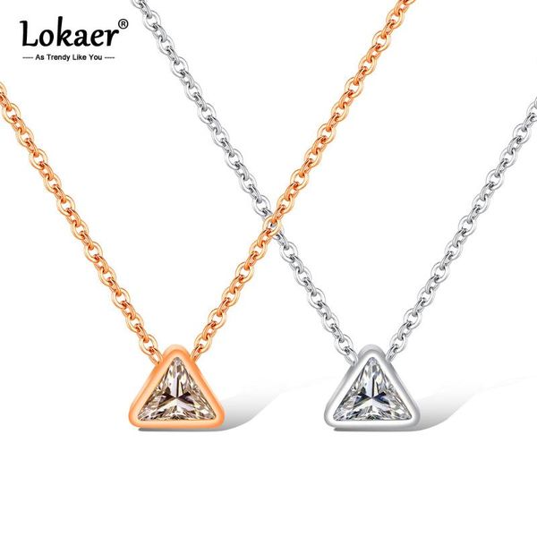 Lokaer Trendy Triangle CZ Crystal Pendant Necklaces For Women Girls Bohemia Stainless Steel Chokers Necklace Jewelry N17073, Silver
Lokaer Trendy Triangle CZ Crystal Pendant Necklaces For Women Girls Bohemia Stainless Steel Chokers Necklace Jewelry N17073, Silver